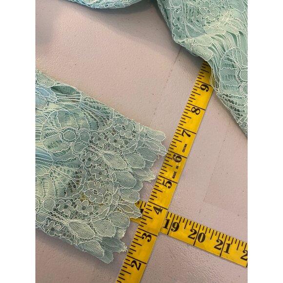 NWT Dainty Jewells Mint Green Lace Dress Modest Apparel For Women Medium - Picture 12 of 12